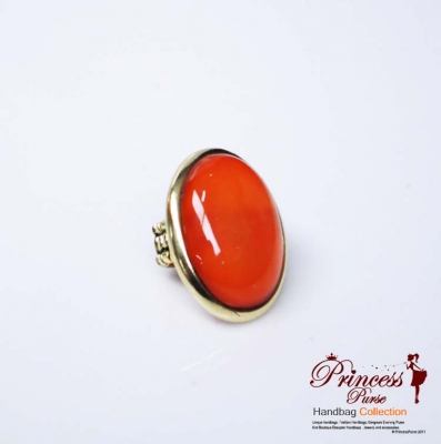 Big Face Colored Ruby Stretch Ring